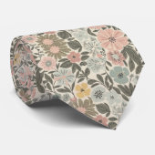 Bloemmotieven Stropdas (Opgerold)