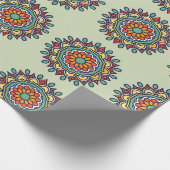 bloemmozaïek cadeaupapier (Hoek)