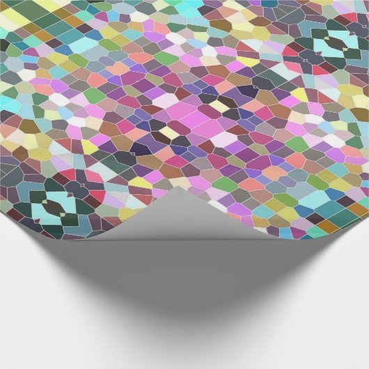 Bloemmozaïek Cadeaupapier (Hoek)