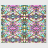 Bloemmozaïek Cadeaupapier (Vlak)