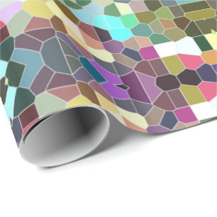 Bloemmozaïek Cadeaupapier