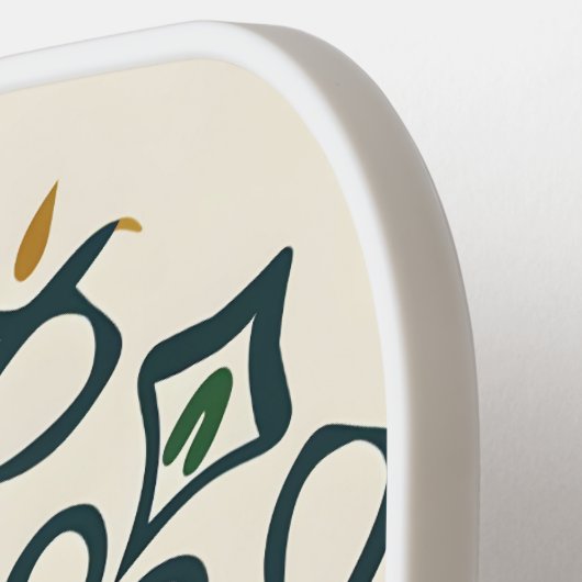 bloemmozaïek pickleball paddle (Links Detail)