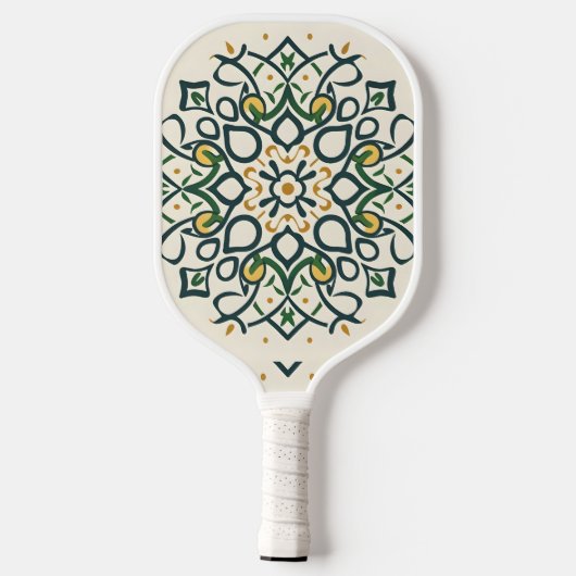 bloemmozaïek pickleball paddle (Achterkant)