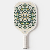 bloemmozaïek pickleball paddle (Voorkant)