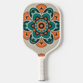 bloemmozaïek pickleball paddle (Voorkant)