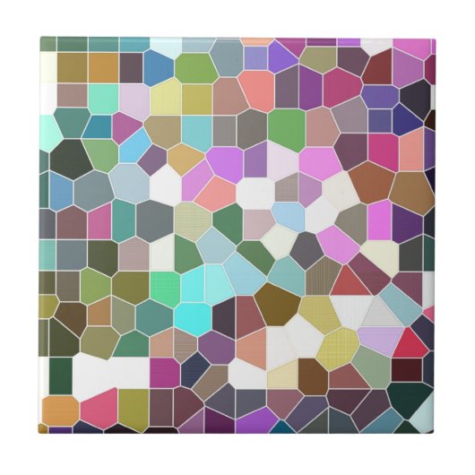 Bloemmozaïek Tegeltje (Voorkant)