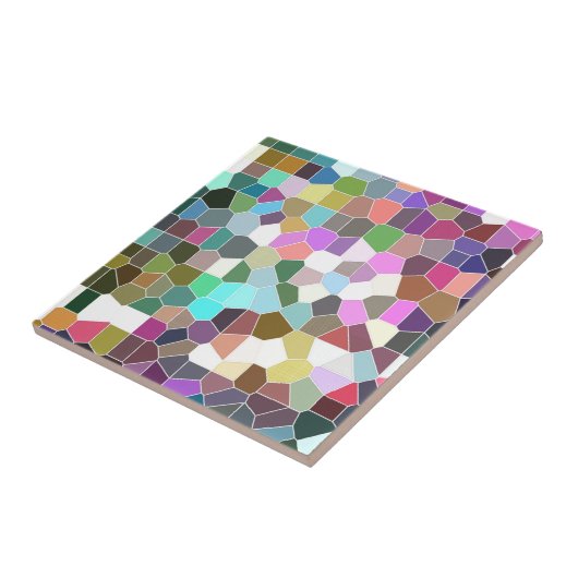 Bloemmozaïek Tegeltje (Zijkant)