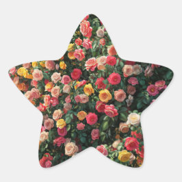 bloemmuur ster sticker