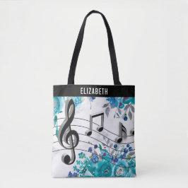 Bloemmuzieklessen Tote Bag