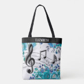 Bloemmuzieklessen Tote Bag (Achterkant)