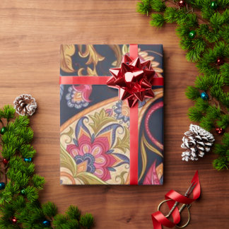 bloemnaadloos paisley patroon. cadeaupapier