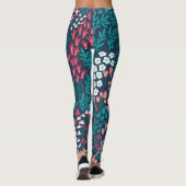 bloemnaadloze textuur. leggings (Achterkant)