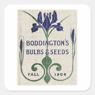Bloemnaadverpakkingen IV Vierkante Sticker