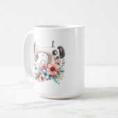 bloemnaaimachine monogram koffiemok (Voorkant links)