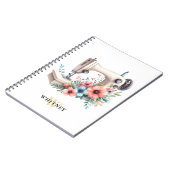 bloemnaaimachine monogram notitieboek (Linkerzijde)