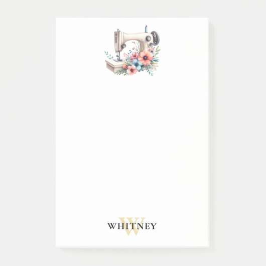  bloemnaaimachine monogram post-it® notes (Voorkant)