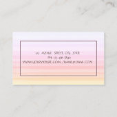 Bloemnaaimachine Stripes Ombre Visitekaartje (Achterkant)