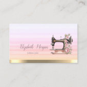 Bloemnaaimachine Stripes Ombre Visitekaartje (Voorkant)