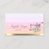 Bloemnaaimachine Stripes Ombre Visitekaartje (Voorkant)