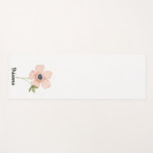 Bloemnaam in waterverf Blush Yogamat (Voorkant (horizontaal))