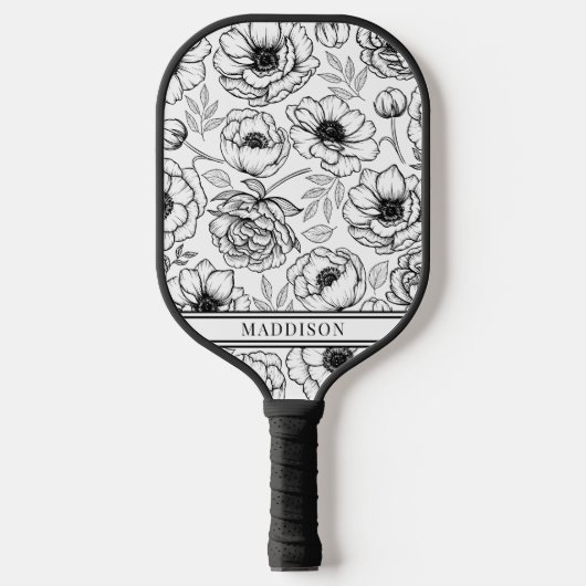  bloemnaam pickleball paddle (Voorkant)