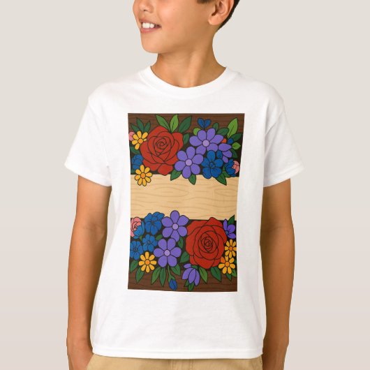Bloemnaamlabel T-shirt (Voorkant)