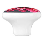 Bloemnoir Keramische Knop (Zijkant)