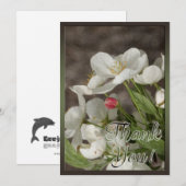 Bloemolie schilderen Hartelijk dank Bedankkaart (Voorkant / Achterkant)