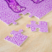 Bloemolifant Amethyst Paars Legpuzzel (Zijkant)