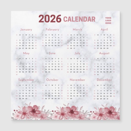 Bloemontwerp 2026 Paarse Bloem met Aangepast Logo (Voorkant)