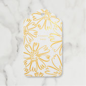 Bloemontwerp bedanken met foto binnen folie  cadeaulabels (Voorkant)