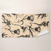 bloemontwerp, decoratiekunst, grafisch decor, ba badhanddoek (Badhanddoek)