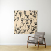 bloemontwerp, decoratiekunst, grafisch decor, ba wandkleed (In situ)