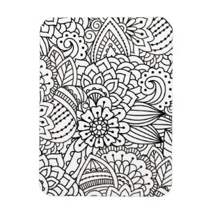 Bloemontwerp Doodle Magneet