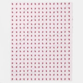 Bloemontwerp Fleece Deken (Voorkant)