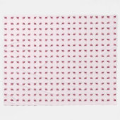 Bloemontwerp Fleece Deken (Voorkant (Horizontaal))