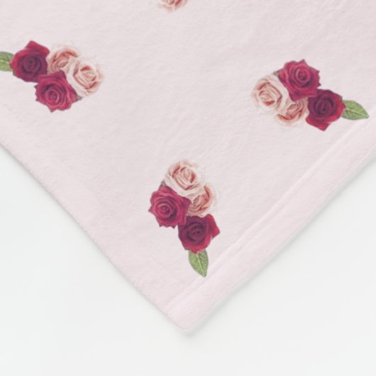 Bloemontwerp Fleece Deken (Hoek)