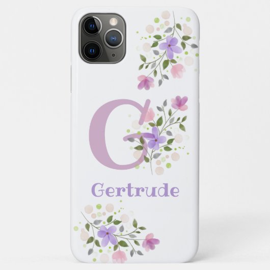  Bloemontwerp Gepersonaliseerde mobiele telefoonho Case-Mate iPhone Case (Achterkant)