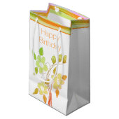 Bloemontwerp in aardtonen klein cadeauzakje (Voorkant Gekanteld)