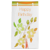 Bloemontwerp in aardtonen klein cadeauzakje (Voorkant)