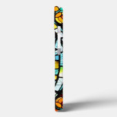Bloemontwerp in Fel Kleuren Case-Mate iPhone Case (Achterkant / Links)