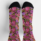 Bloemontwerp in roze en Paarse Sokken (Top)