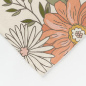  bloemontwerp met Inspirerend Bericht Fleece Deken (Hoek)