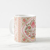 bloemontwerp met oosterse stijl koffiemok (Voorkant links)