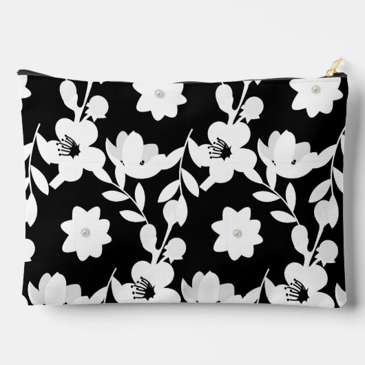 Bloemontwerp met parels etui (Achterkant)