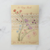 Bloemontwerp met patroondetails kaart (Binnen)