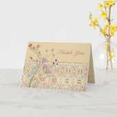 Bloemontwerp met patroondetails kaart (Gele Bloem)