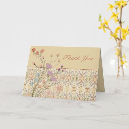 Bloemontwerp met patroondetails kaart (Gele Bloem)