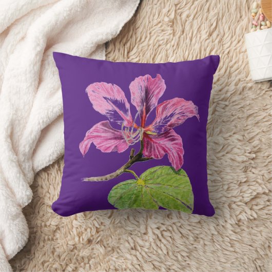 Bloemontwerp op kussensloop kussen (Deken)