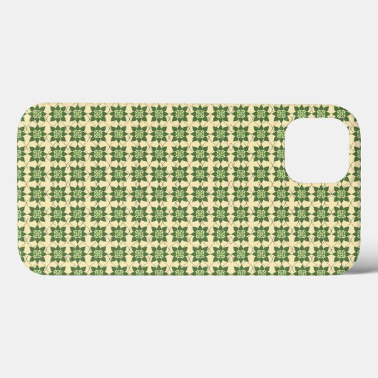 Bloemontwerp patroon. Case-Mate iPhone case (Achterkant (horizontaal))